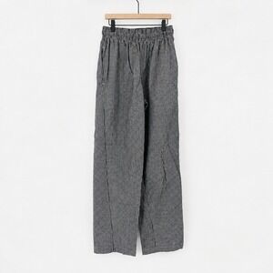 Chef Works Pants S 30 X 32 Gingham Plaid Baggies Restaurant Work Pull On Slacks